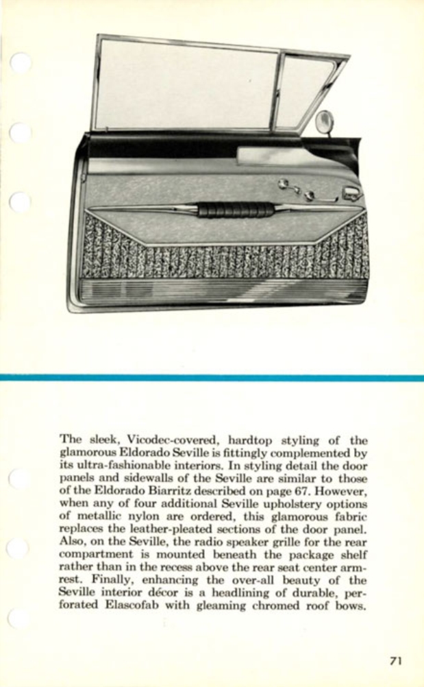 1957 Cadillac Salesmans Data Book Page 138